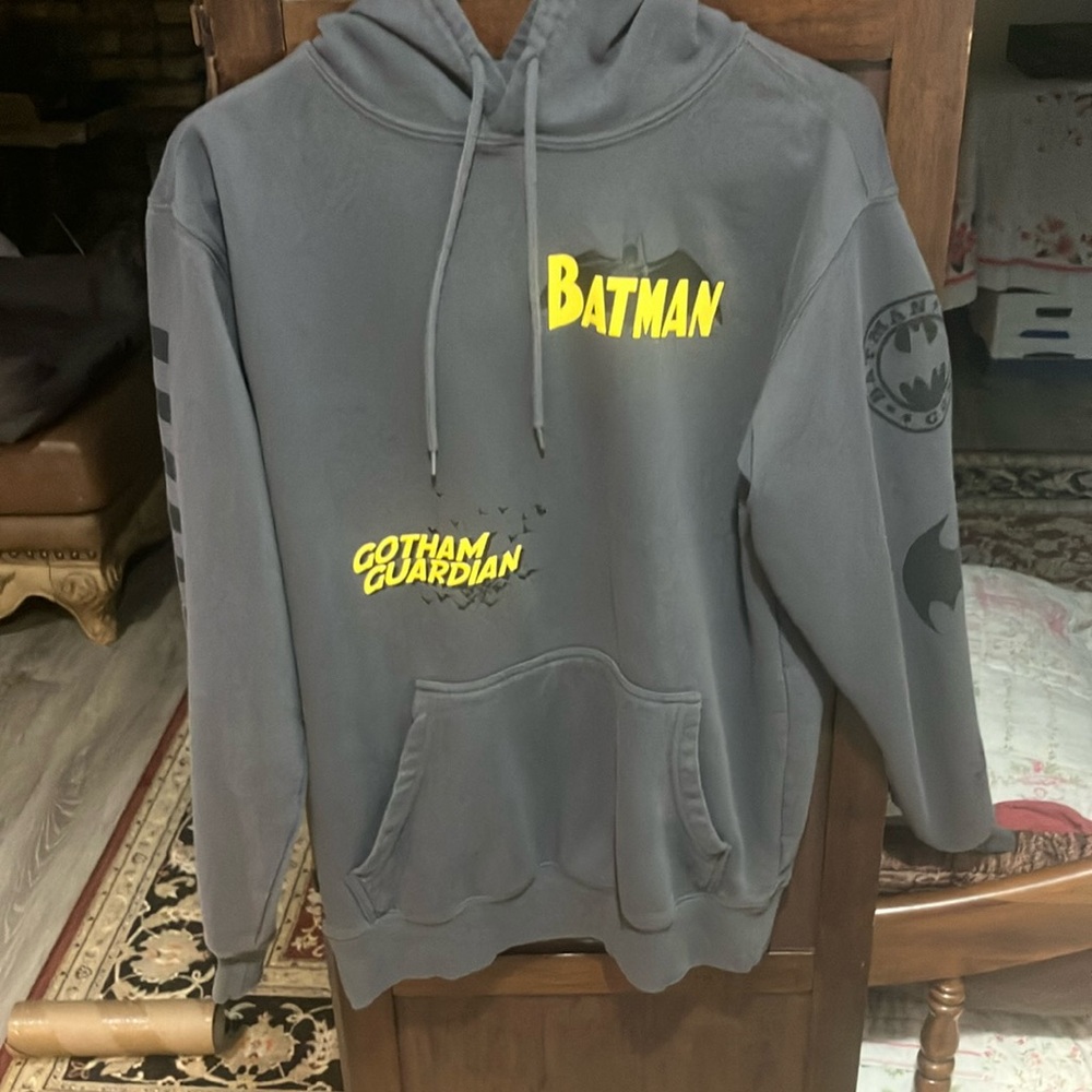 Batman Gray Apparel with Black Logo